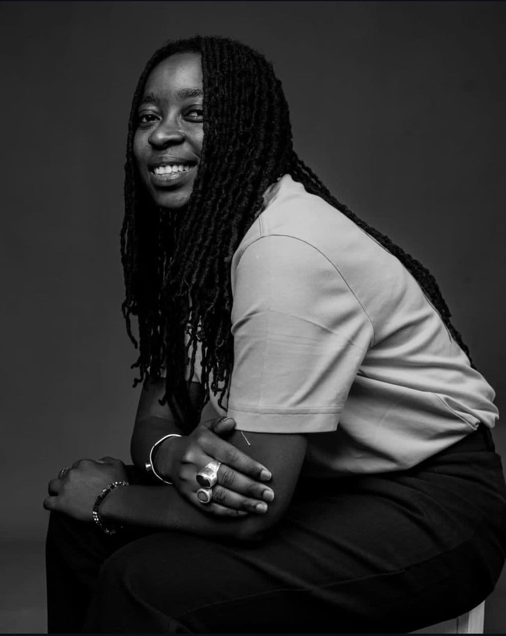 Maryama Cham - Black and White Portrait